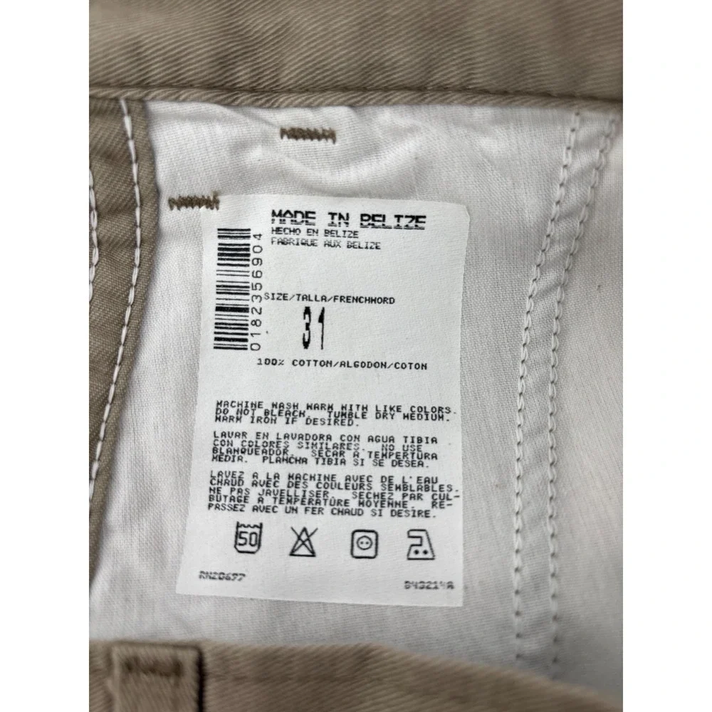 Dickies Mens Cargo Shorts Khaki Tan Twill Loose Fit Flat Front Street Y2K 31 NWT